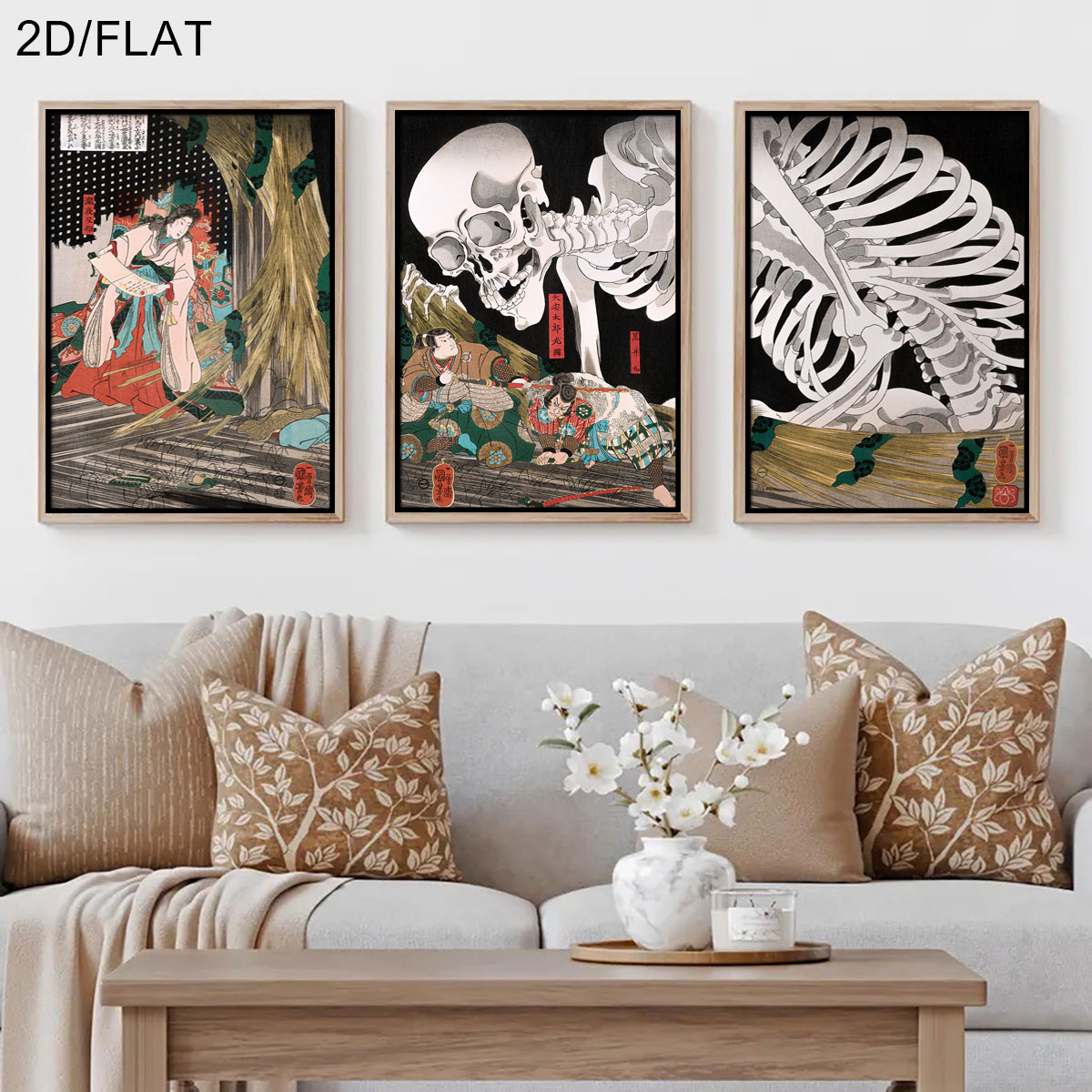 Home Office Youtube - 3pcs Retro Japanese Takiyasha The Witch