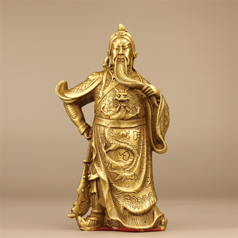 Home Office Ye - Brass of Gong Figurine, Martial God