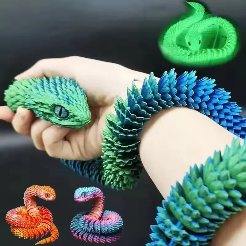 Home Office Simulator - 3D Printed Snake Movable Joint Fidget