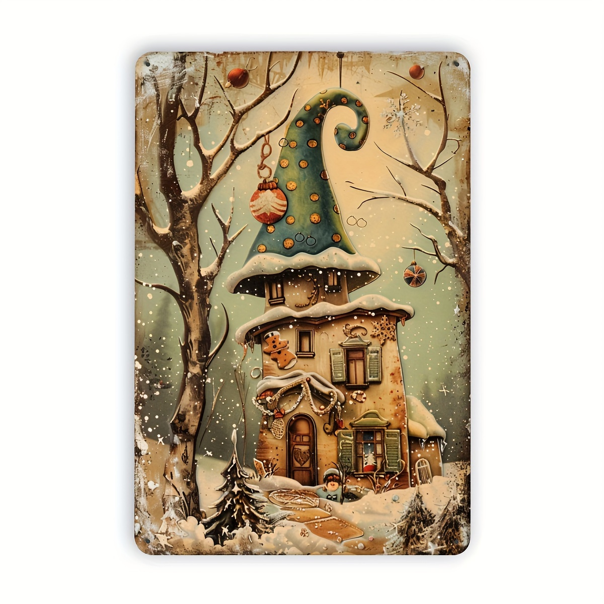 1 Vintage Christmas Cottage Me - Home Office With Library recension och pris