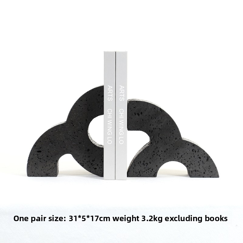 Modern Marble Bookends Heavy D - Home Office With Library recension och pris