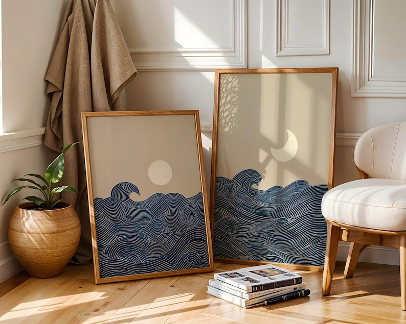 2pcs Japandi Minimalist Moon C - Home Office Youtube recension och pris