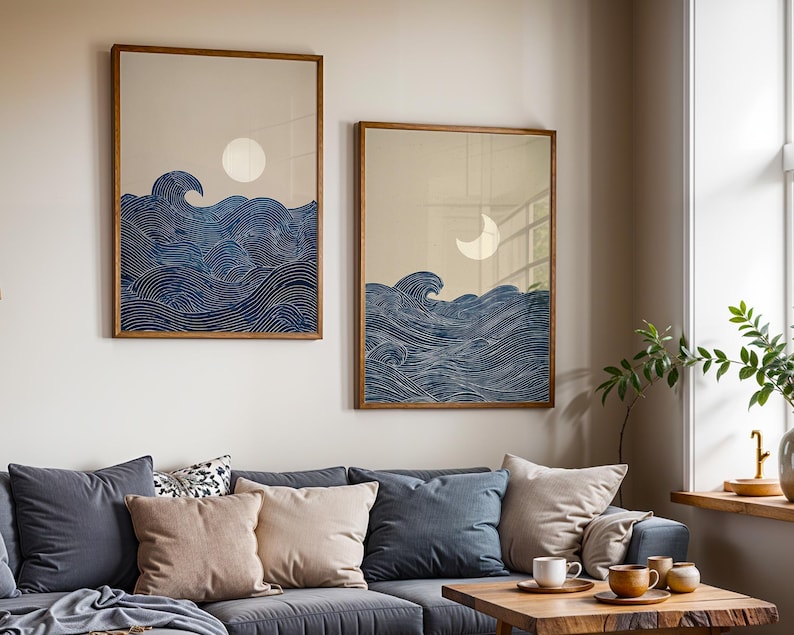 2pcs Japandi Minimalist Moon C - Home Office Youtube recension och pris