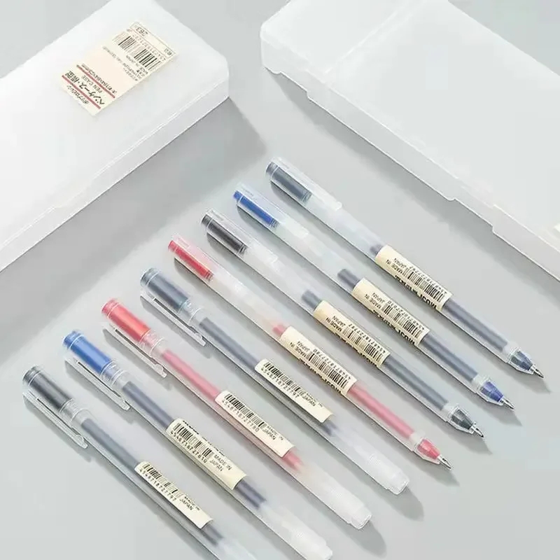 3-6Pcs Kawaii Gel Pen Black/Re - Muji Stationery Gel Pen recension och pris