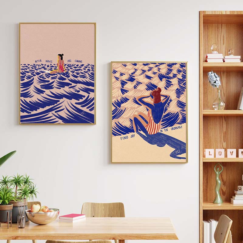 Nordic Minimalistic Art Surfin - Home Office Youtube recension och pris
