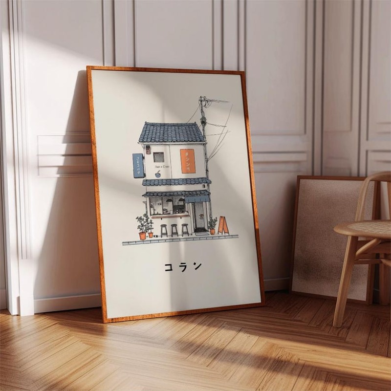 1pc Japanese Ramen Shop Canvas - Home Office Youtube recension och pris