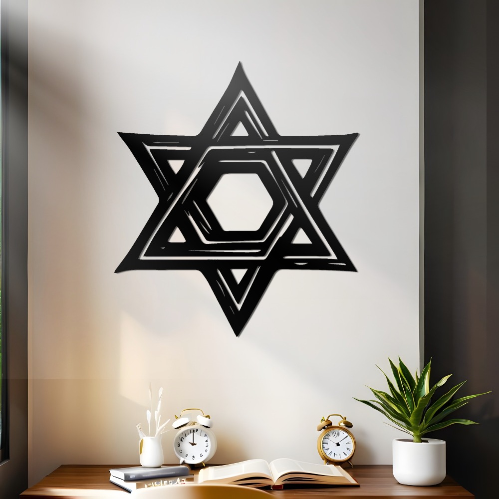 CIFBUY Iron Wall Art Star of D - Home Office Free recension och pris