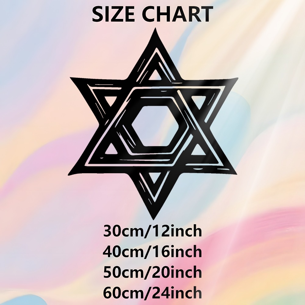 CIFBUY Iron Wall Art Star of D - Home Office Free recension och pris