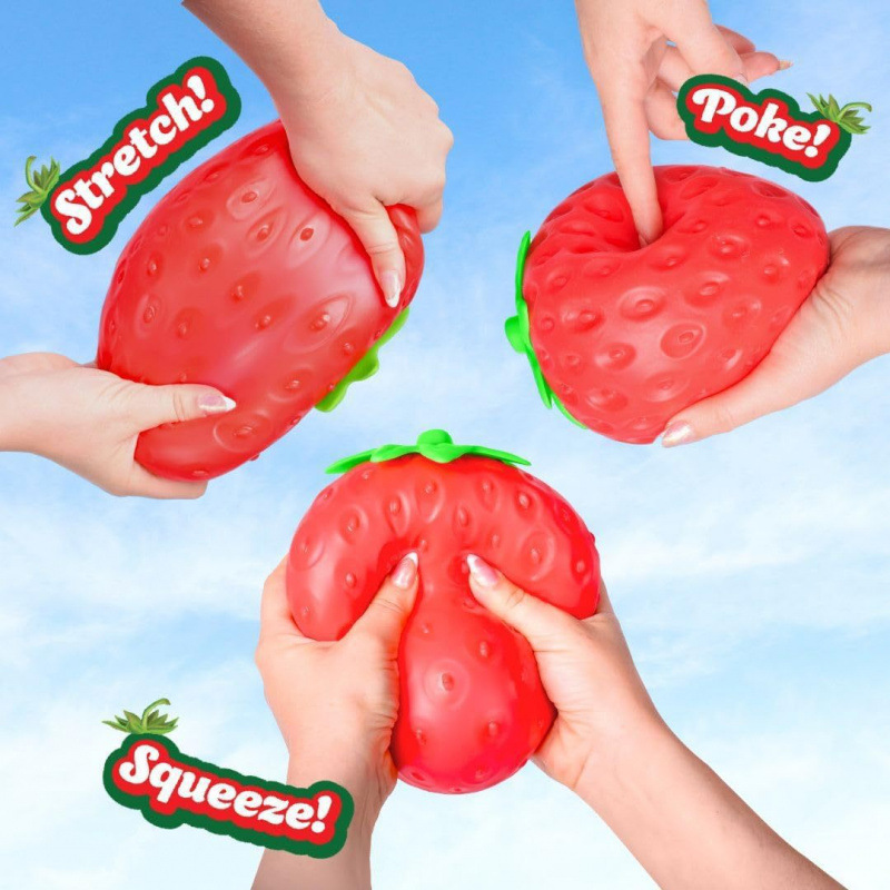 Strawberry Squishy Toy Large S - Home Office Simulator recension och pris