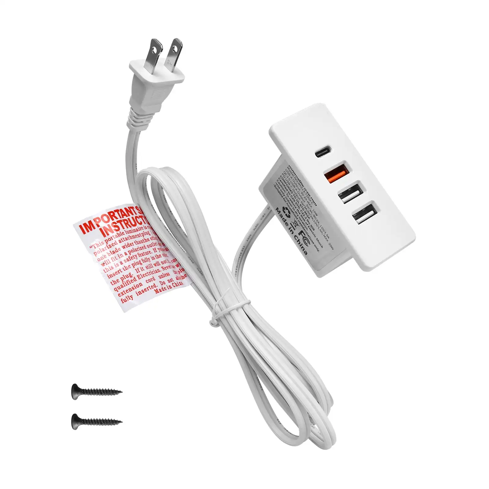 Powered USB C Hub Socket Reces - Power Strip Desk recension och pris