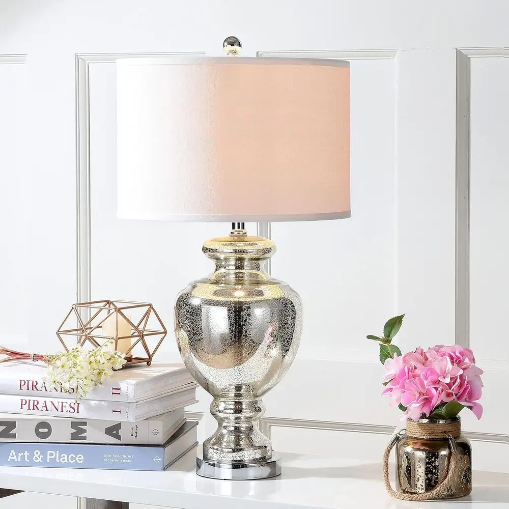 Mercury Silver Crackle Glass 2 - Home Office In Living Room recension och pris