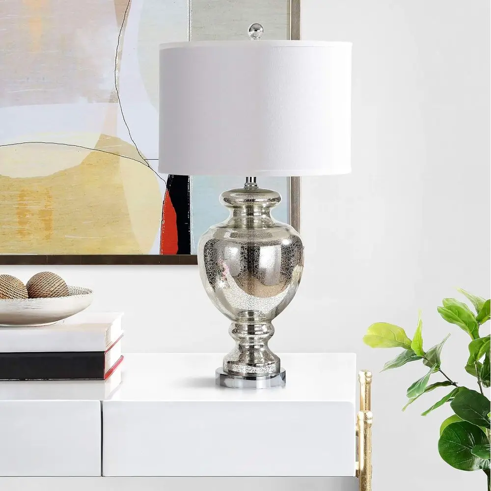 Mercury Silver Crackle Glass 2 - Home Office In Living Room recension och pris