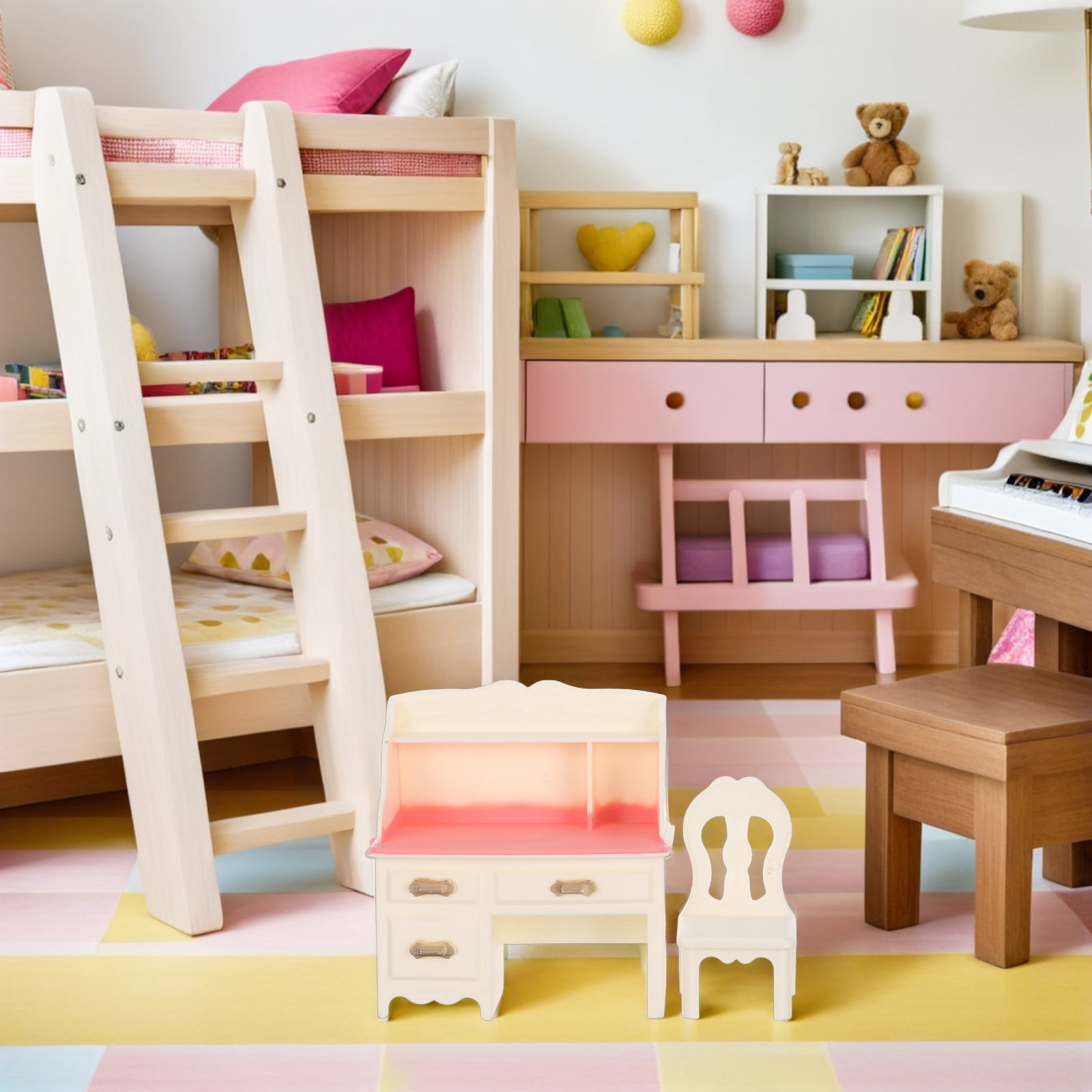 5Sets Miniature Dollhouse Furn - Home Office Simulator recension och pris