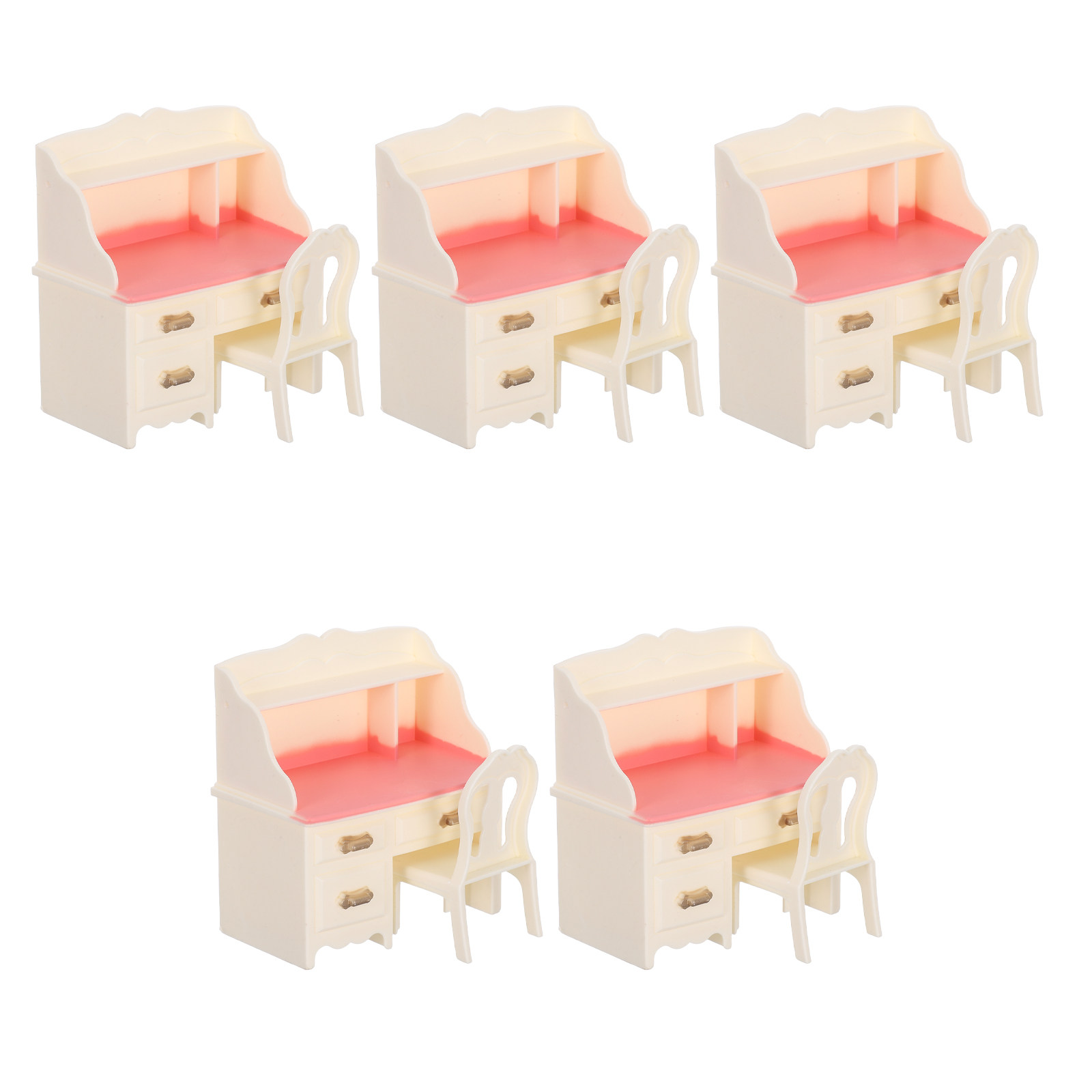 5Sets Miniature Dollhouse Furn - Home Office Simulator recension och pris