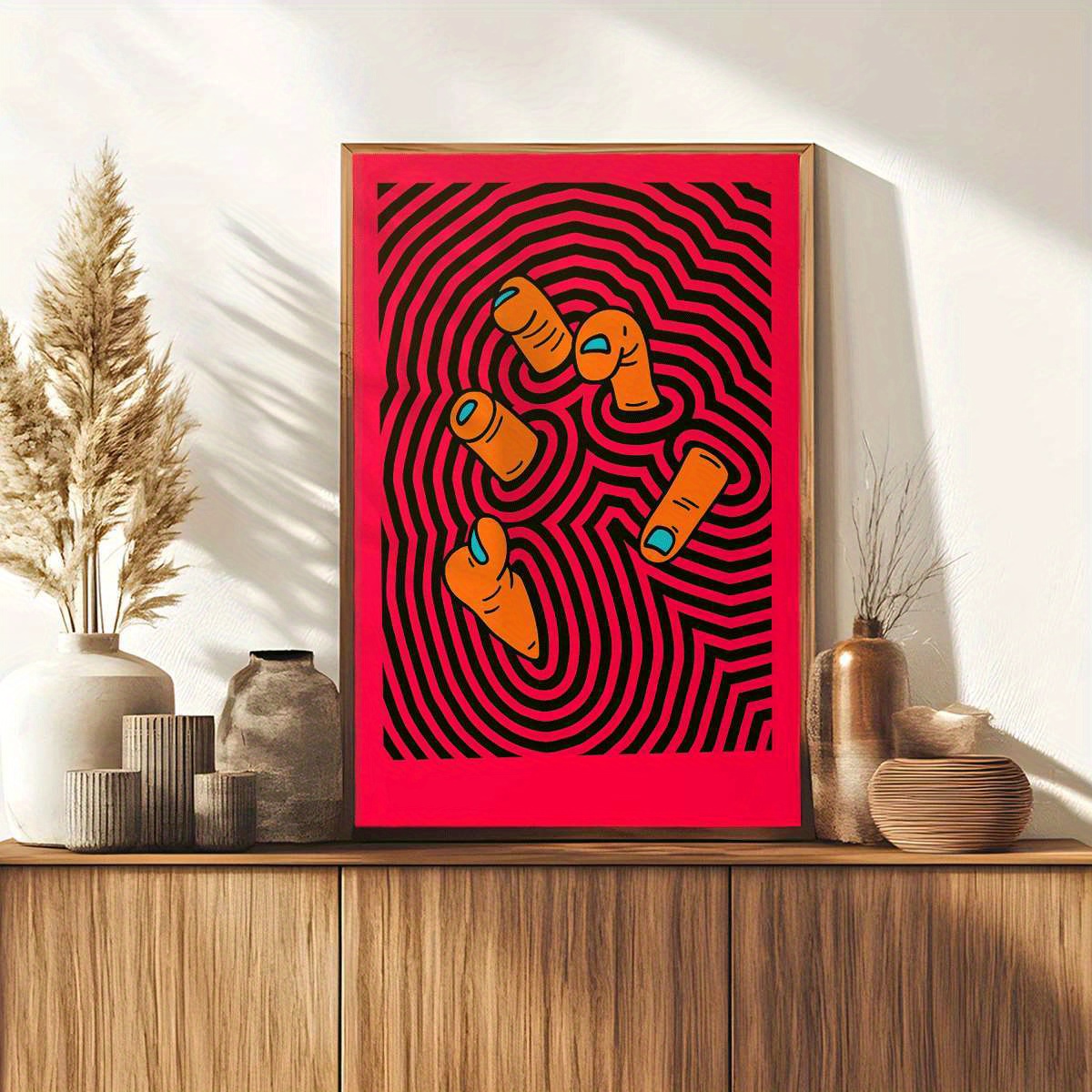 Modern Abstract Finger Art Pos - Home Office Youtube recension och pris