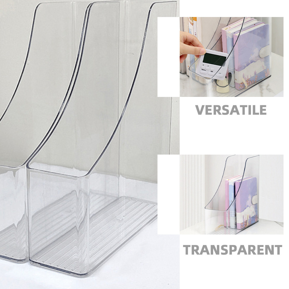 2Pcs Transparent File Organize - Home Office With Library recension och pris