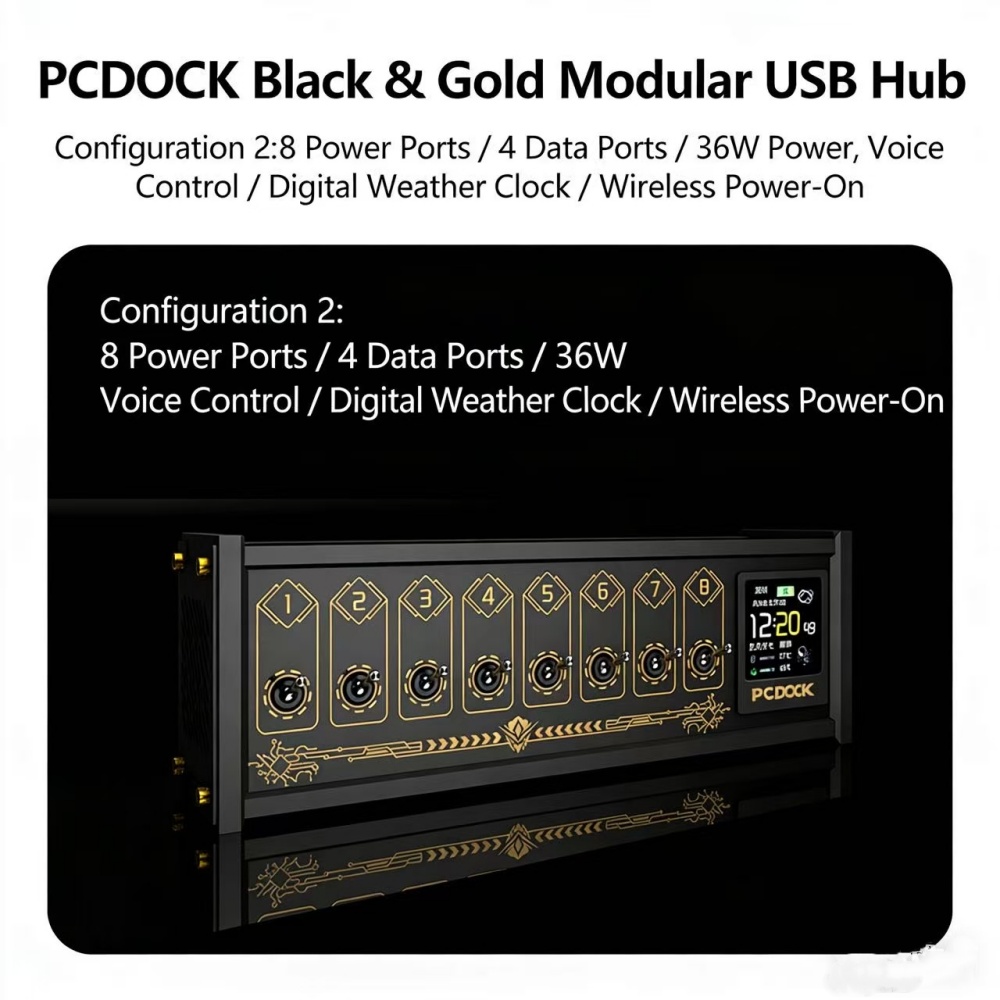 PCDOCK Block USB Desktop Power - Power Strip Desk recension och pris