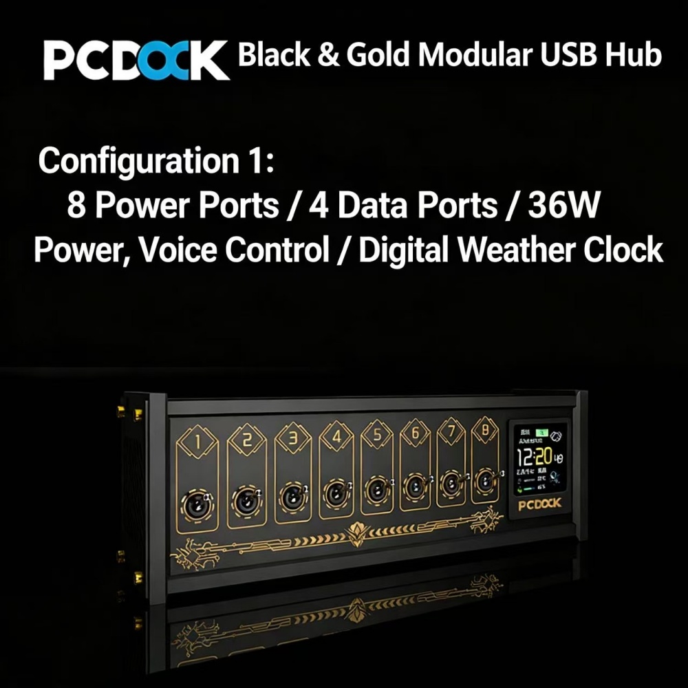 PCDOCK Block USB Desktop Power - Power Strip Desk recension och pris