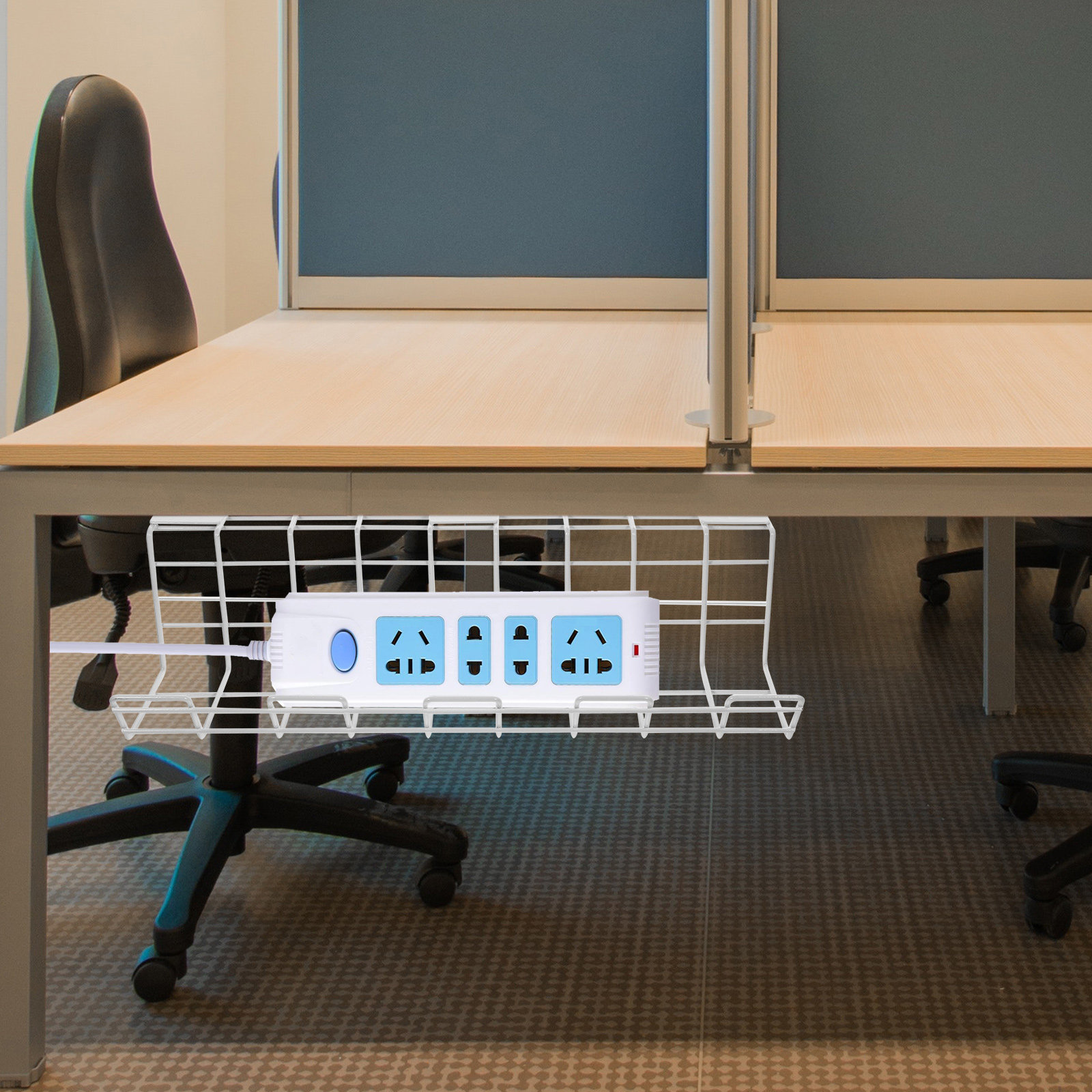 2Pcs Under Desk Cable Organize - Power Strip Desk recension och pris