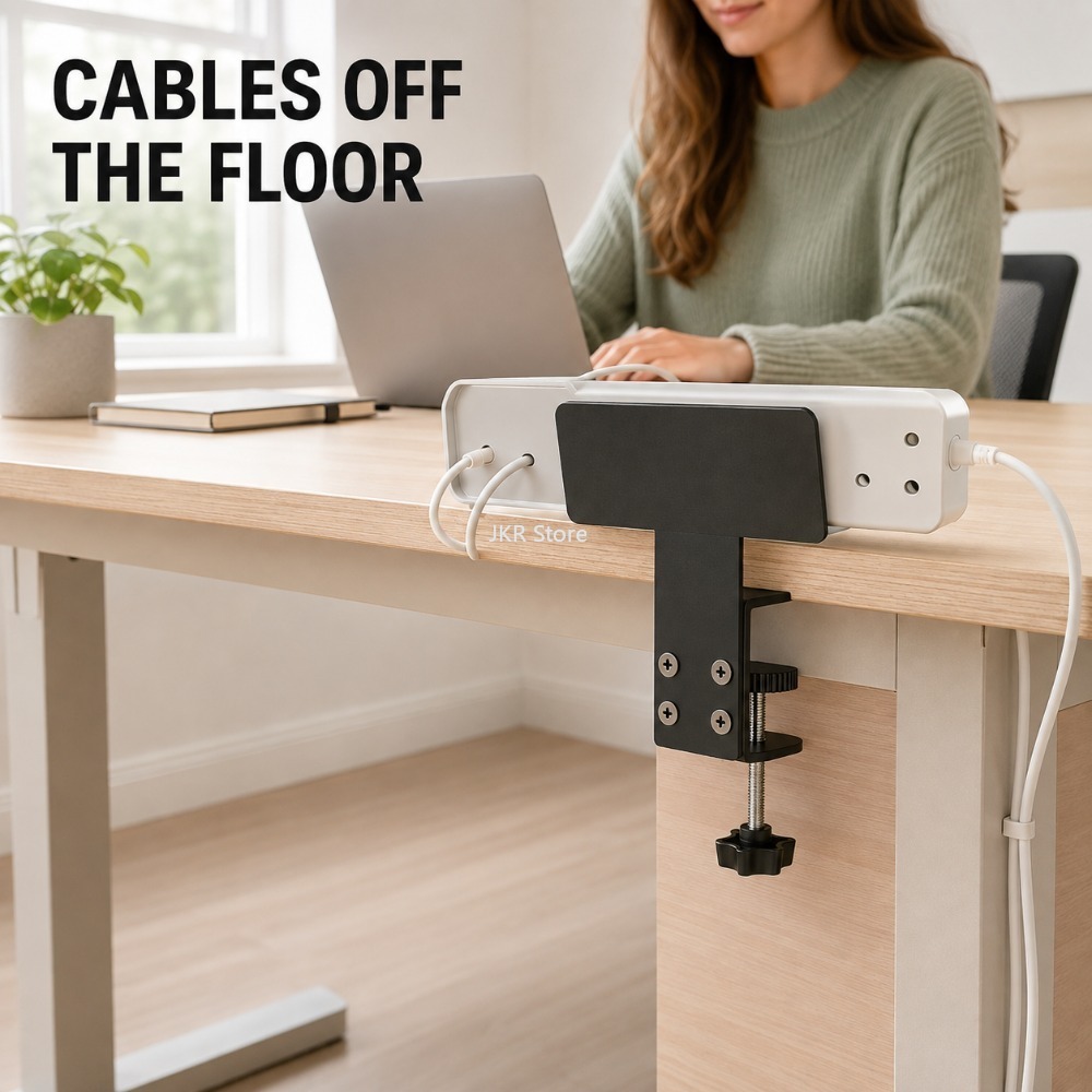 Under Desk Cable Organizer Tra - Power Strip Desk recension och pris