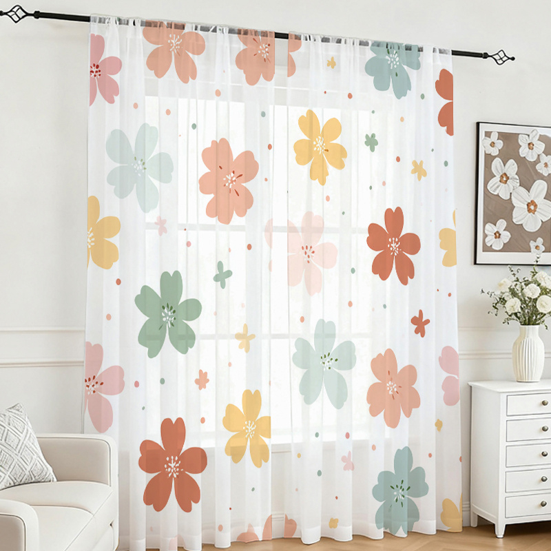 2PCS Digital Printing Sheer Cu - Home Office Rate recension och pris