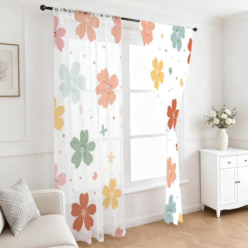 2PCS Digital Printing Sheer Cu - Home Office Rate recension och pris