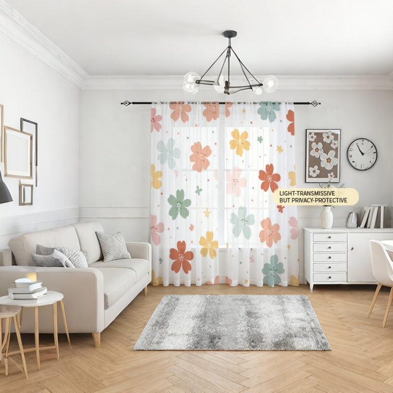 2PCS Digital Printing Sheer Cu - Home Office Rate recension och pris