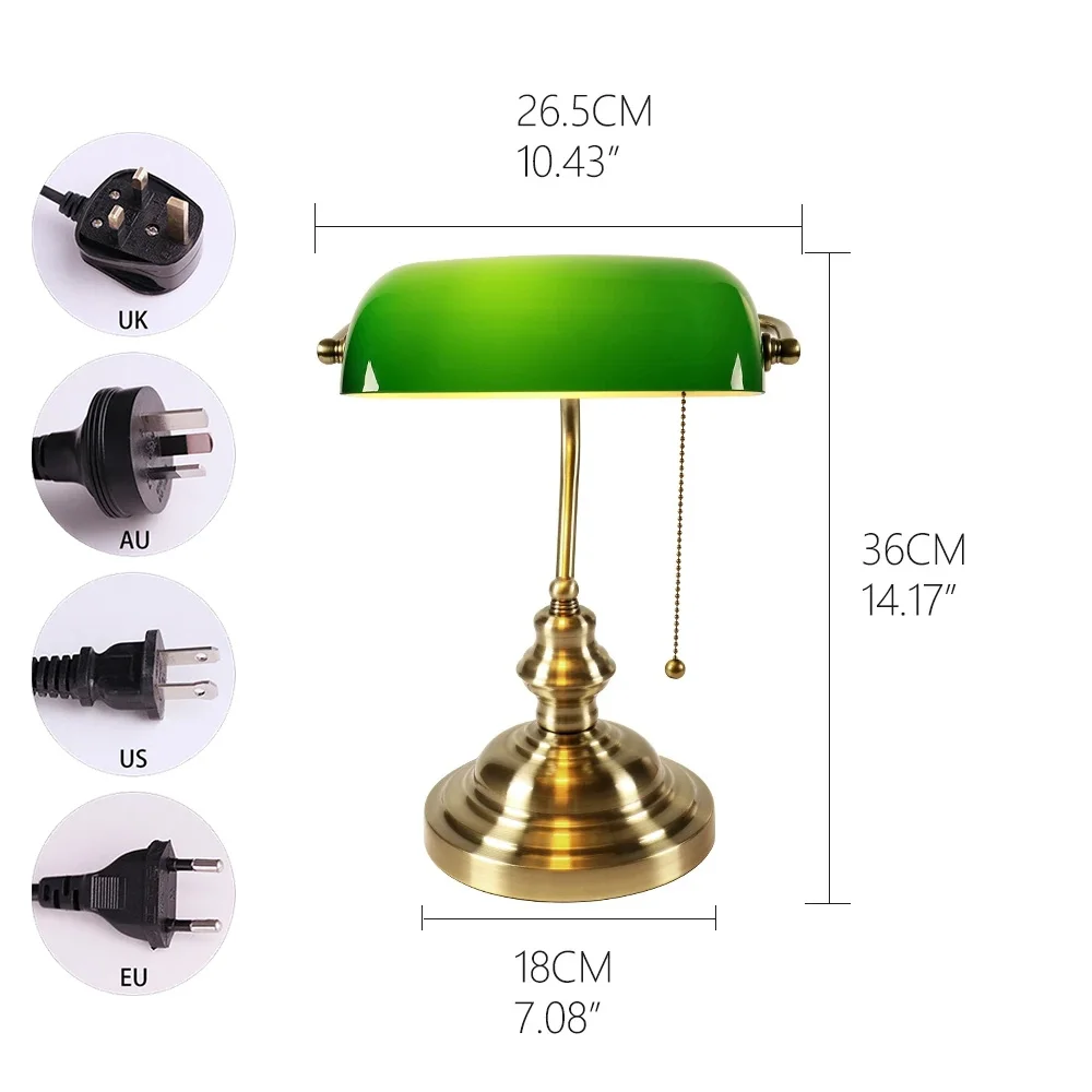 Desk lamp Table Light glass ba - Home Office With Library recension och pris