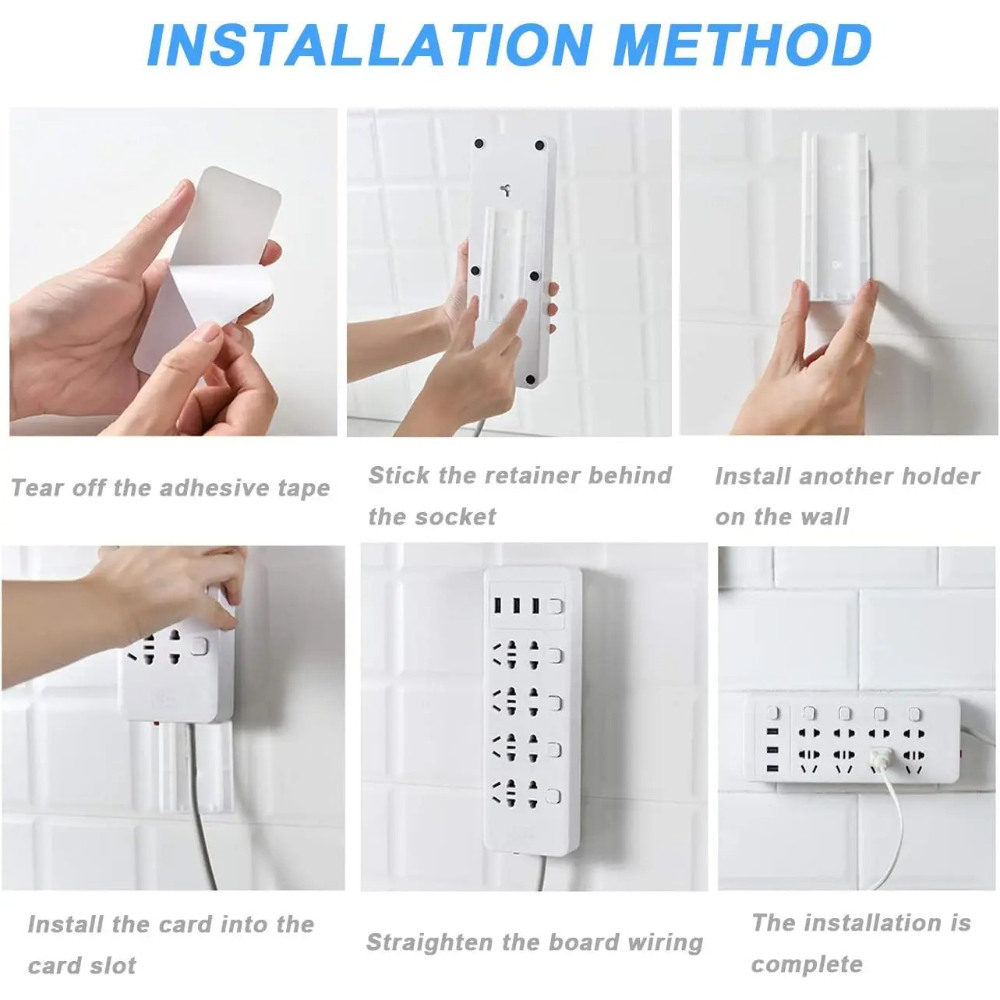 2/4 PCS Power Strip Holder No  - Power Strip Desk recension och pris