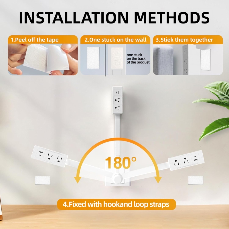 Electrical Outlet Extender Adj - Power Strip Desk recension och pris
