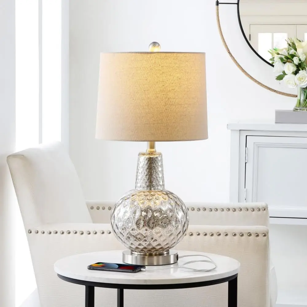 24-inch Silver/Ivory Shade LED - Home Office In Living Room recension och pris